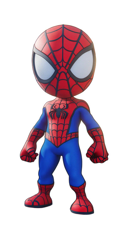 Cartoon Spiderman Stand Vinyl Car Decal Sticker – Waterproof & UV-Resistant 8"