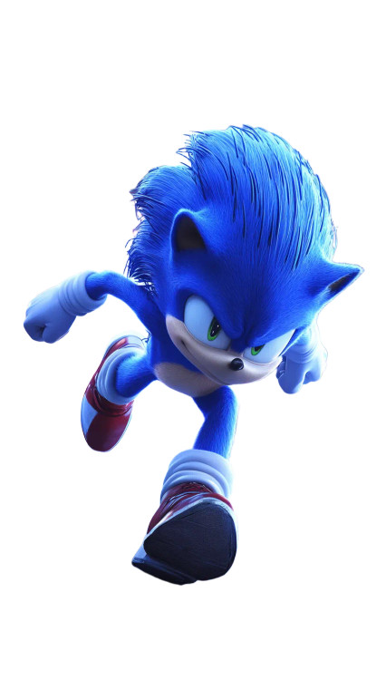 Sonic Sprinting Rooftops Vinyl Car Decal Sticker – Waterproof & UV-Resistant 8"