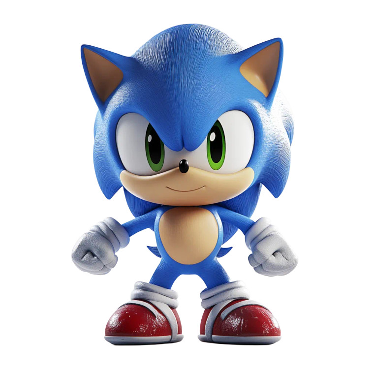 Chibi Sonic Vinyl Car Decal Sticker – Waterproof & UV-Resistant 8"