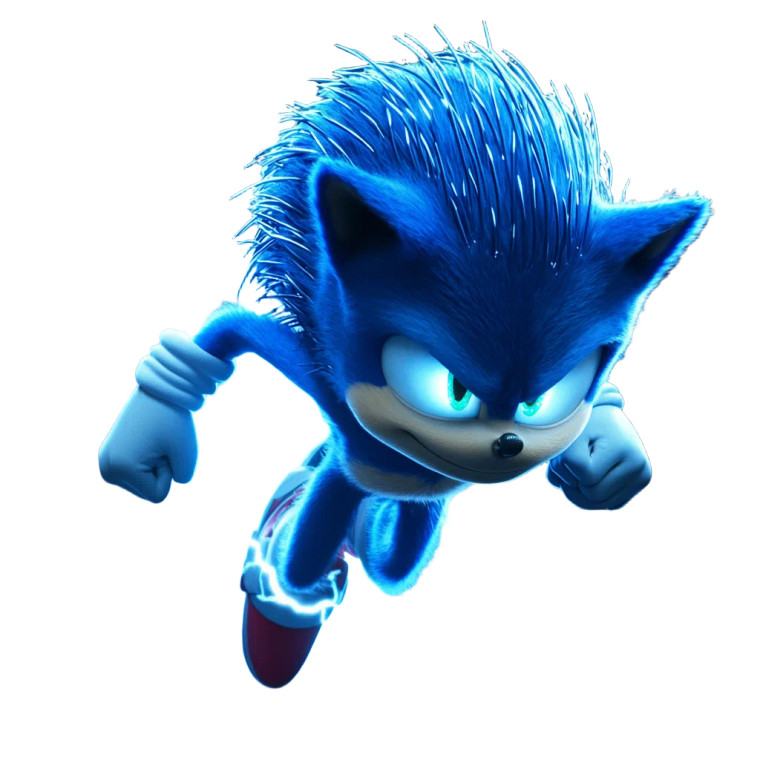 Sonic Lightning Strike Vinyl Car Decal Sticker – Waterproof & UV-Resistant 8"