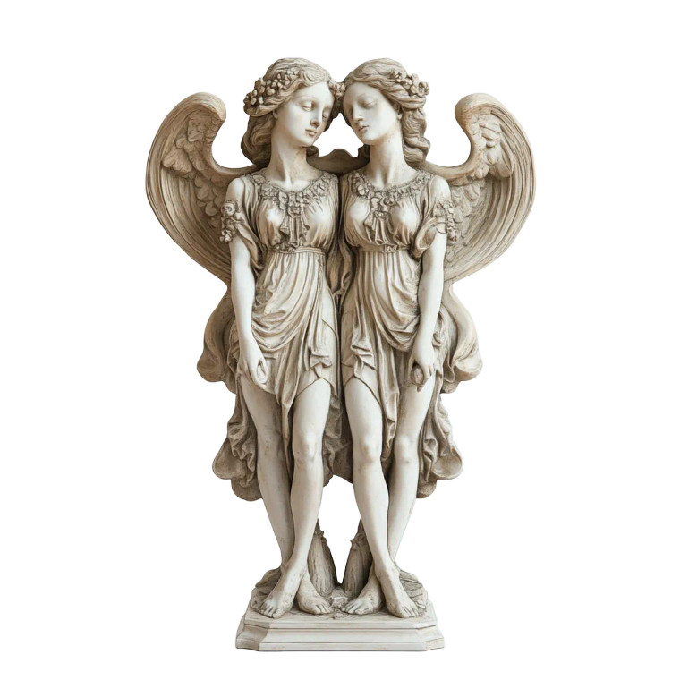 Gemini Zodiac Statue Vinyl Car Decal Sticker – Waterproof & UV-Resistant 8"