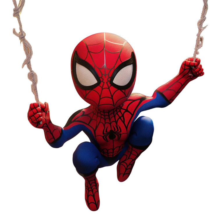 Happy Cartoon Spidey Vinyl Car Decal Sticker – Waterproof & UV-Resistant 8"
