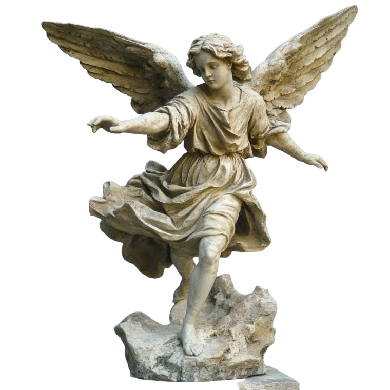 Stone Angel Statue V3 Vinyl Car Decal Sticker – Waterproof & UV-Resistant 8"