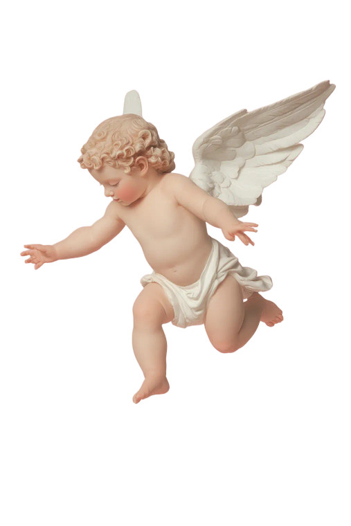Ceramic Baby Angel Vinyl Car Decal Sticker – Waterproof & UV-Resistant 8"