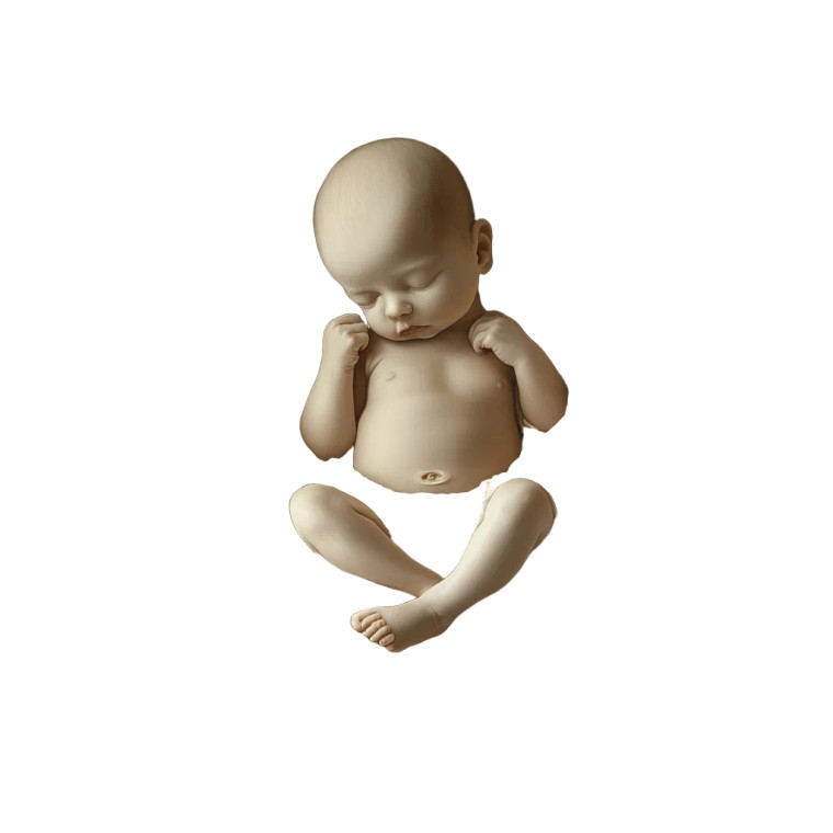 Newborn In Bones Vinyl Car Decal Sticker – Waterproof & UV-Resistant 8"