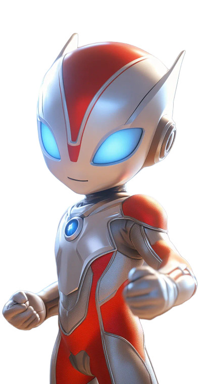 Child Deja Ultraman Vinyl Car Decal Sticker – Waterproof & UV-Resistant 8"
