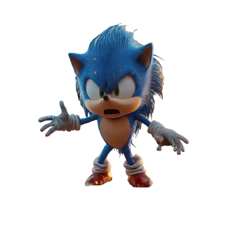 Sonic'S Frantic Search Vinyl Car Decal Sticker – Waterproof & UV-Resistant 8"