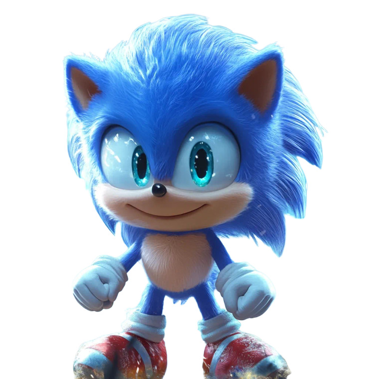 Happy Baby Sonic Vinyl Car Decal Sticker – Waterproof & UV-Resistant 8"