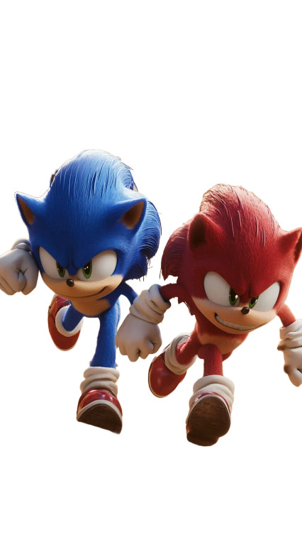 Sonic And Knuckles Race Vinyl Car Decal Sticker – Waterproof & UV-Resistant 8"