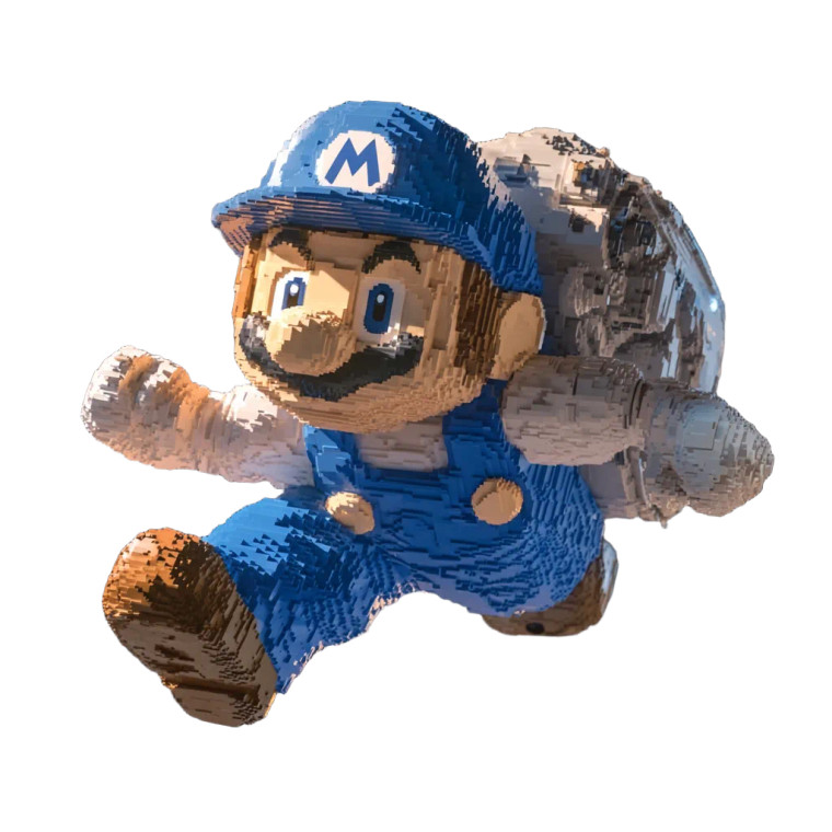 Astronaut Mario V2 Vinyl Car Decal Sticker – Waterproof & UV-Resistant 8"