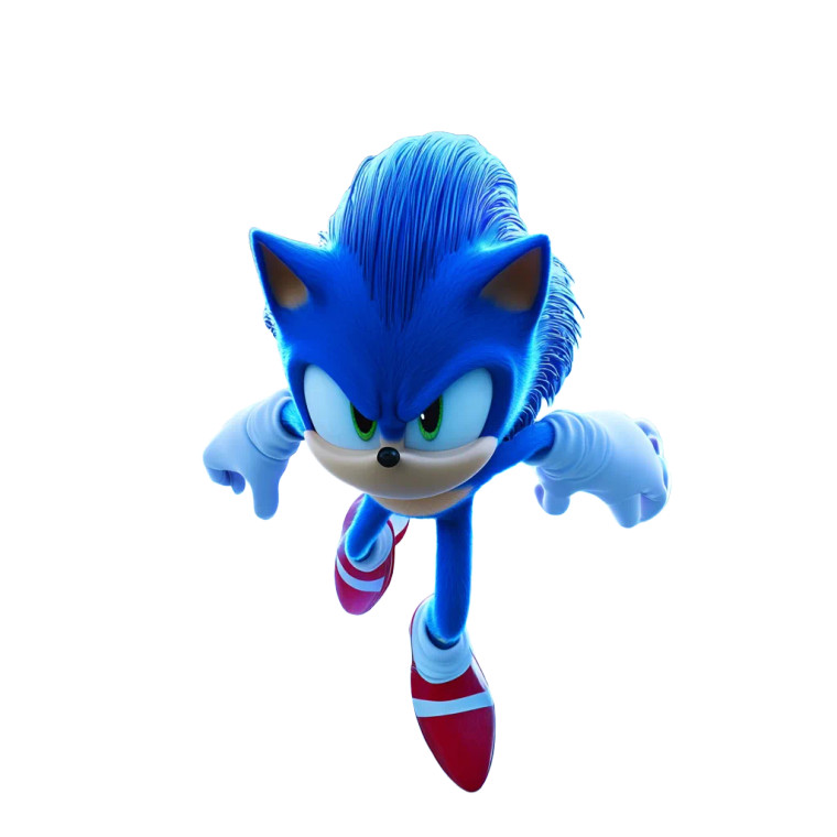 Sonic Motion Vinyl Car Decal Sticker – Waterproof & UV-Resistant 8"