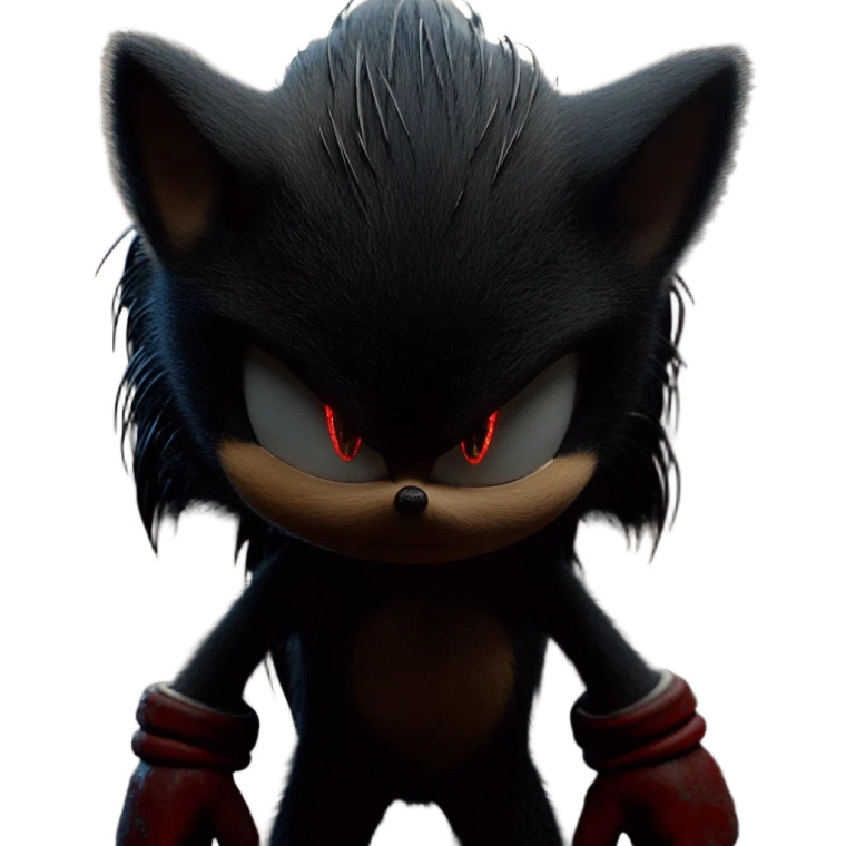 Shadow The Hedgehog Vinyl Car Decal Sticker – Waterproof & UV-Resistant 8"