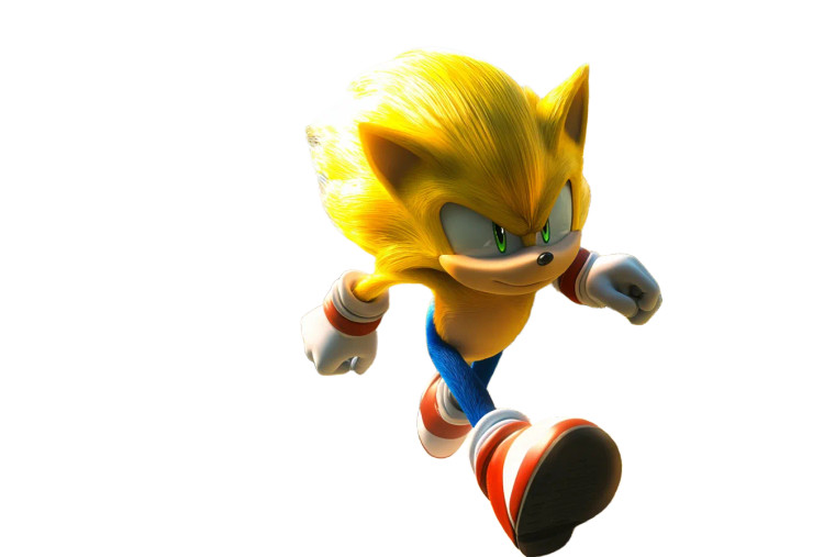 Yellow Super Sonic Vinyl Car Decal Sticker – Waterproof & UV-Resistant 8"
