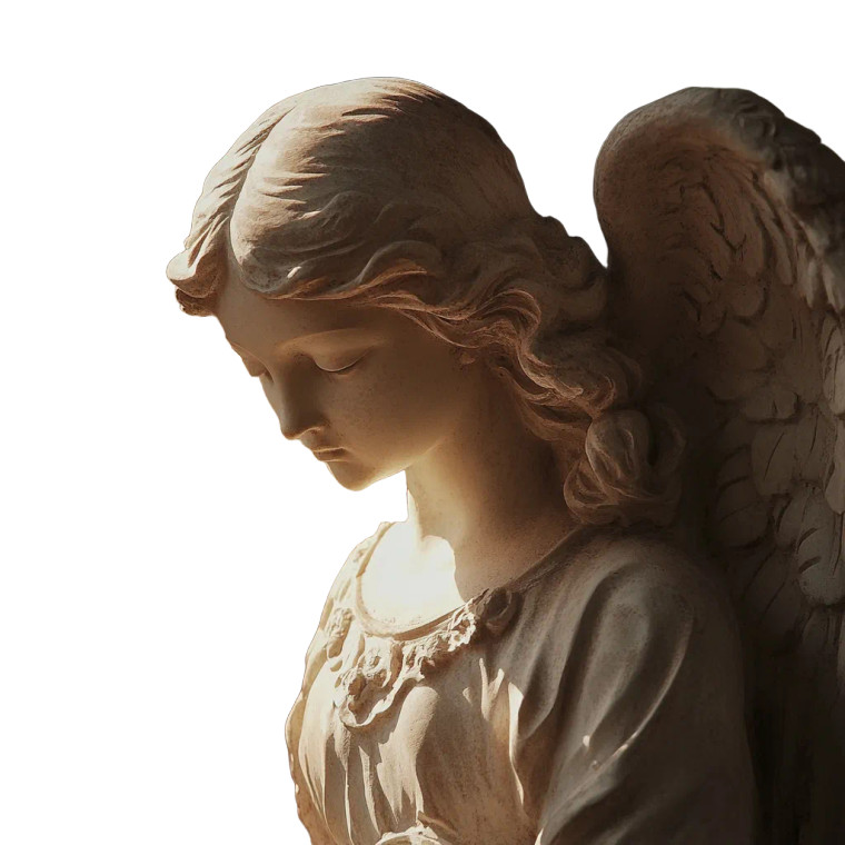 Angel Statue V27 Vinyl Car Decal Sticker – Waterproof & UV-Resistant 8"