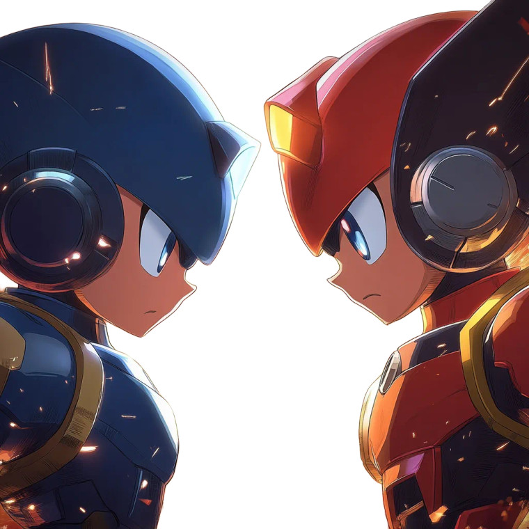 Megaman Battle Clash Vinyl Car Decal Sticker – Waterproof & UV-Resistant 8"