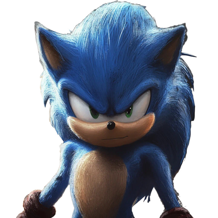 Human Sonic Vinyl Car Decal Sticker – Waterproof & UV-Resistant 8"