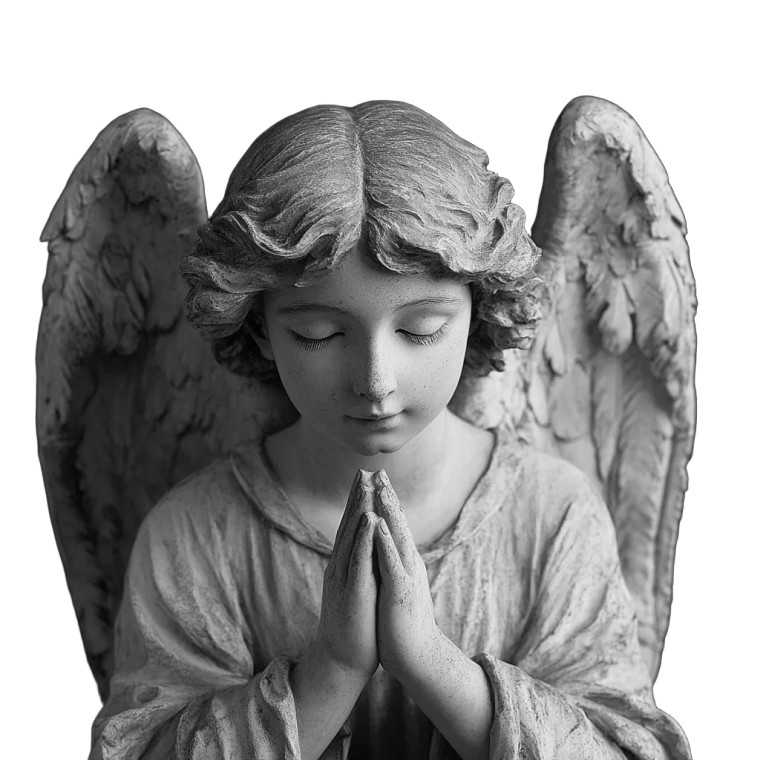 Angel Photo Vinyl Car Decal Sticker – Waterproof & UV-Resistant 8"