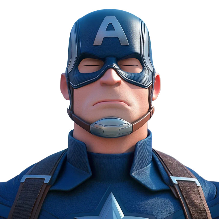 Captain America Tired Vinyl Car Decal Sticker – Waterproof & UV-Resistant 8"