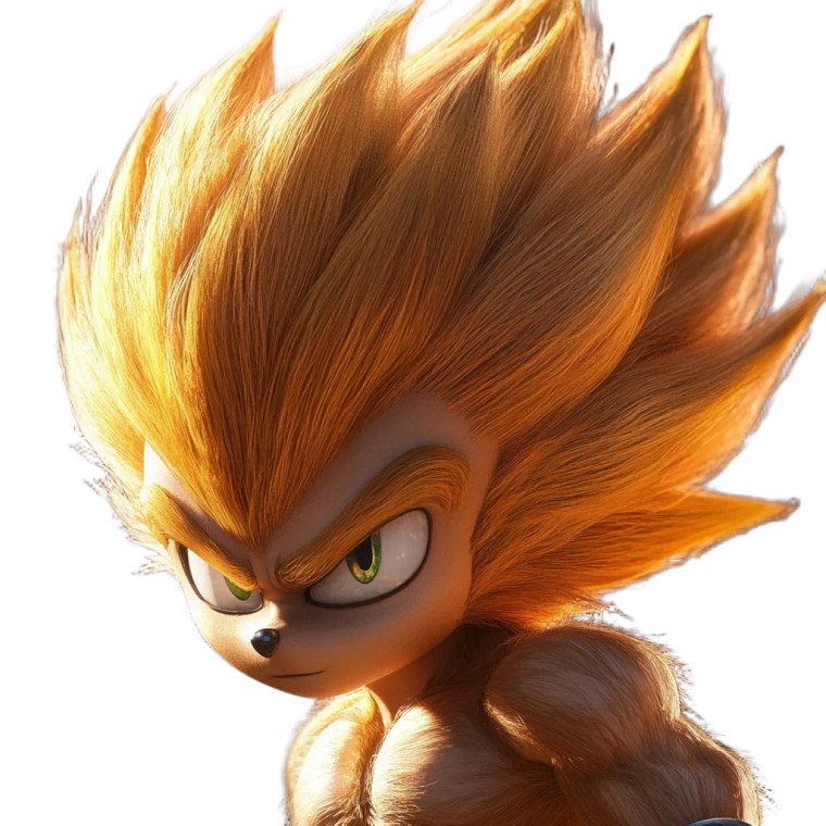 Sonic Dbz Character Vinyl Car Decal Sticker – Waterproof & UV-Resistant 8"