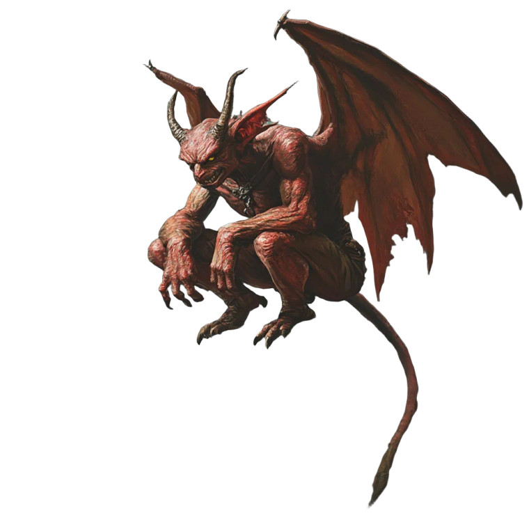 Winged Imp Vinyl Car Decal Sticker – Waterproof & UV-Resistant 8"