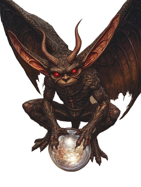 Gremlin On Crystal Vinyl Car Decal Sticker – Waterproof & UV-Resistant 8"