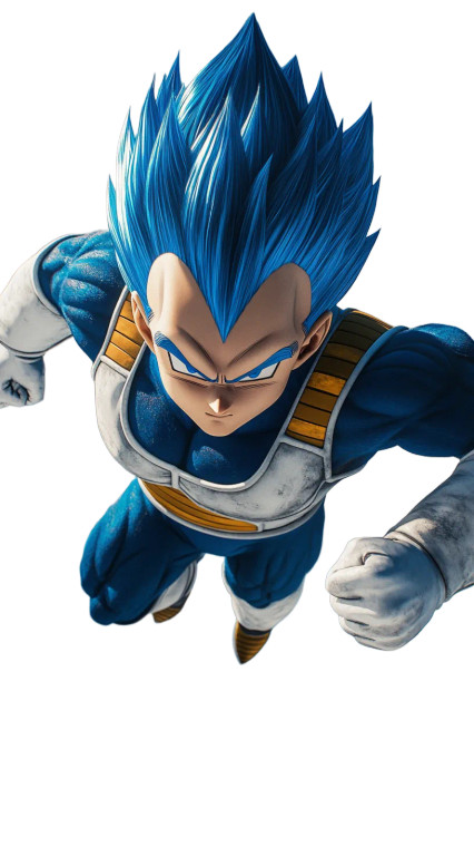 Vegeta Flying Vinyl Car Decal Sticker – Waterproof & UV-Resistant 8"