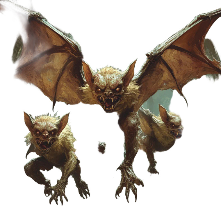 Grotesque Bat Hybrids Vinyl Car Decal Sticker – Waterproof & UV-Resistant 8"