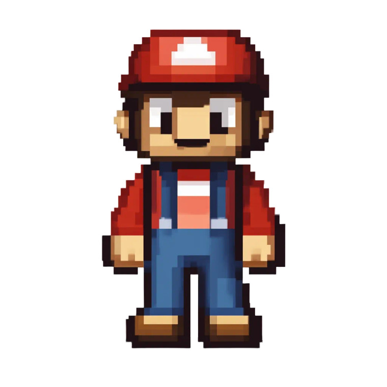 Pixel Game Character V3 Vinyl Car Decal Sticker – Waterproof & UV-Resistant 8"