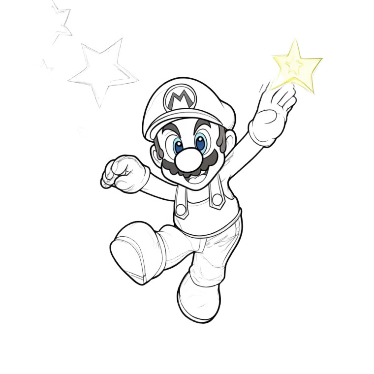 Super Mario Star Power Vinyl Car Decal Sticker – Waterproof & UV-Resistant 8"