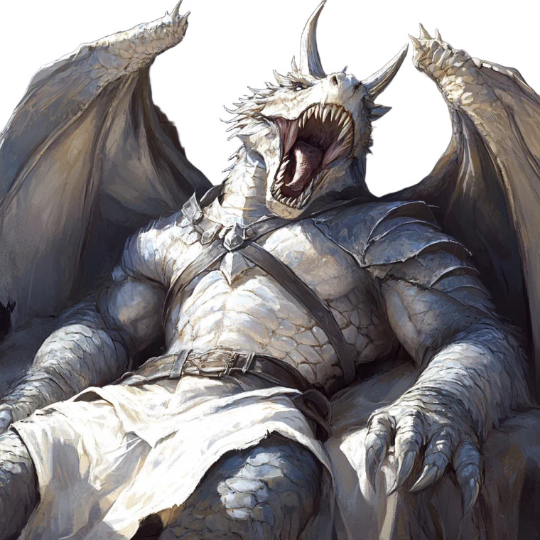 Winged Dragonborn Portrait Vinyl Car Decal Sticker – Waterproof & UV-Resistant 8"