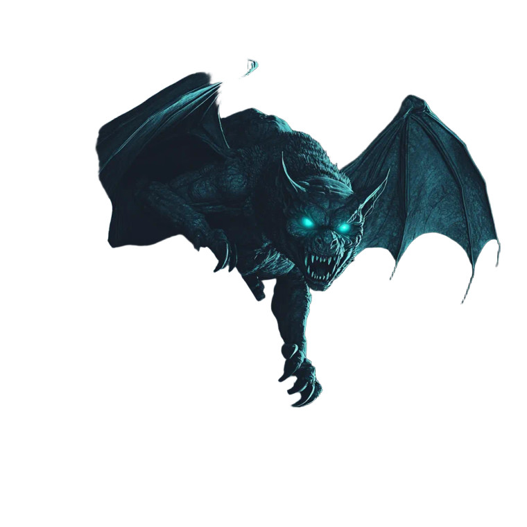 Gargoyle At Night Vinyl Car Decal Sticker – Waterproof & UV-Resistant 8"