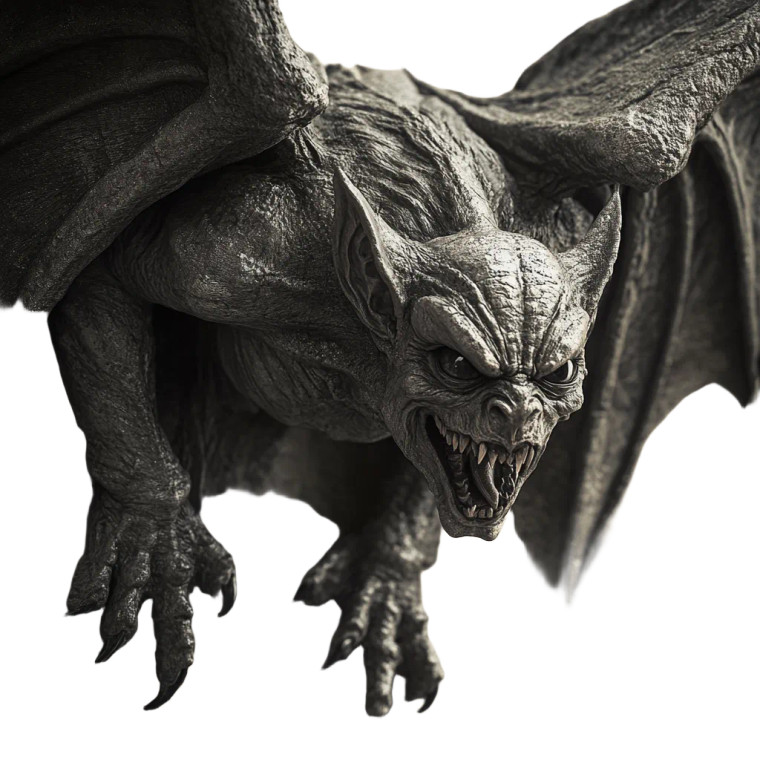 Evil Gargoyle Portrait Vinyl Car Decal Sticker – Waterproof & UV-Resistant 8"