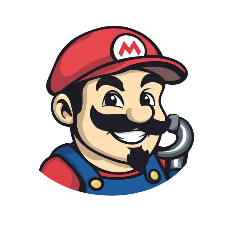 Trusty Plumber Logo Vinyl Car Decal Sticker – Waterproof & UV-Resistant 8"