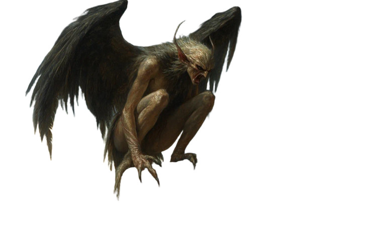 Evil Harpy Screeching Vinyl Car Decal Sticker – Waterproof & UV-Resistant 8"