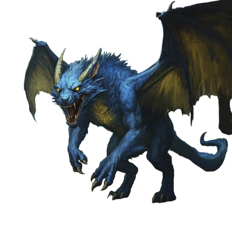 Feral Blue Dragon Vinyl Car Decal Sticker – Waterproof & UV-Resistant 8"