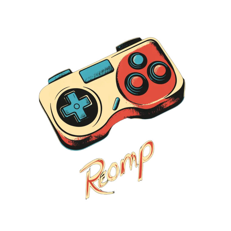 Retro Romp Logo Vinyl Car Decal Sticker – Waterproof & UV-Resistant 8"