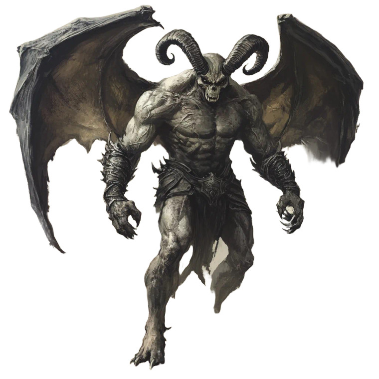 Humanoid Demon Vinyl Car Decal Sticker – Waterproof & UV-Resistant 8"