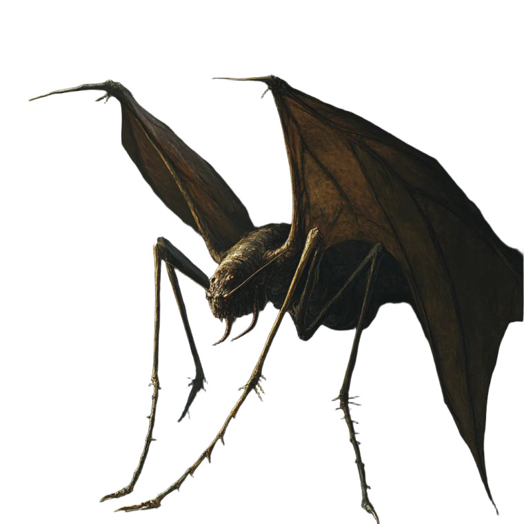 Horrid Flying Creature Vinyl Car Decal Sticker – Waterproof & UV-Resistant 8"