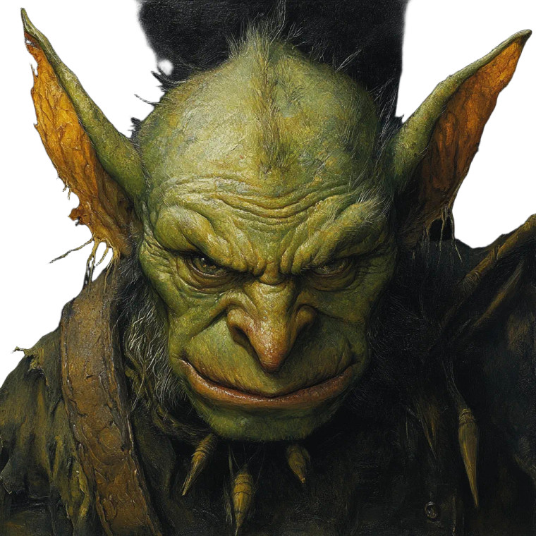 Goblin Vinyl Car Decal Sticker – Waterproof & UV-Resistant 8"