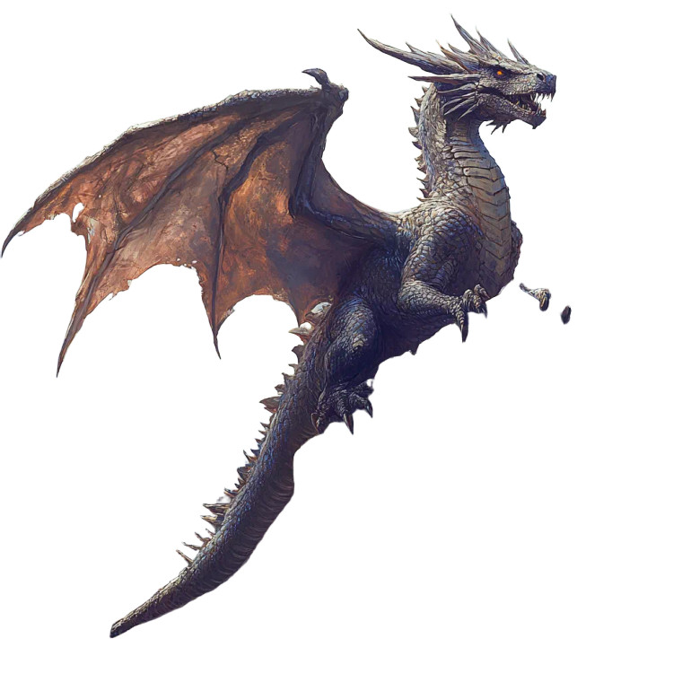 Fantasy Dragon Climbing Vinyl Car Decal Sticker – Waterproof & UV-Resistant 8"