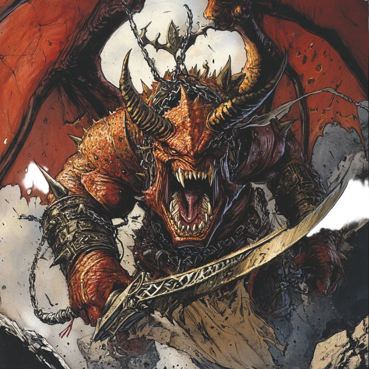 Warhammer Daemon Comic Vinyl Car Decal Sticker – Waterproof & UV-Resistant 8"