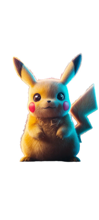 Pikachu Neon Vinyl Car Decal Sticker – Waterproof & UV-Resistant 8"