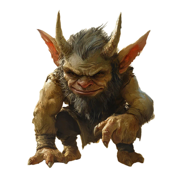Horned Goblin Vinyl Car Decal Sticker – Waterproof & UV-Resistant 8"