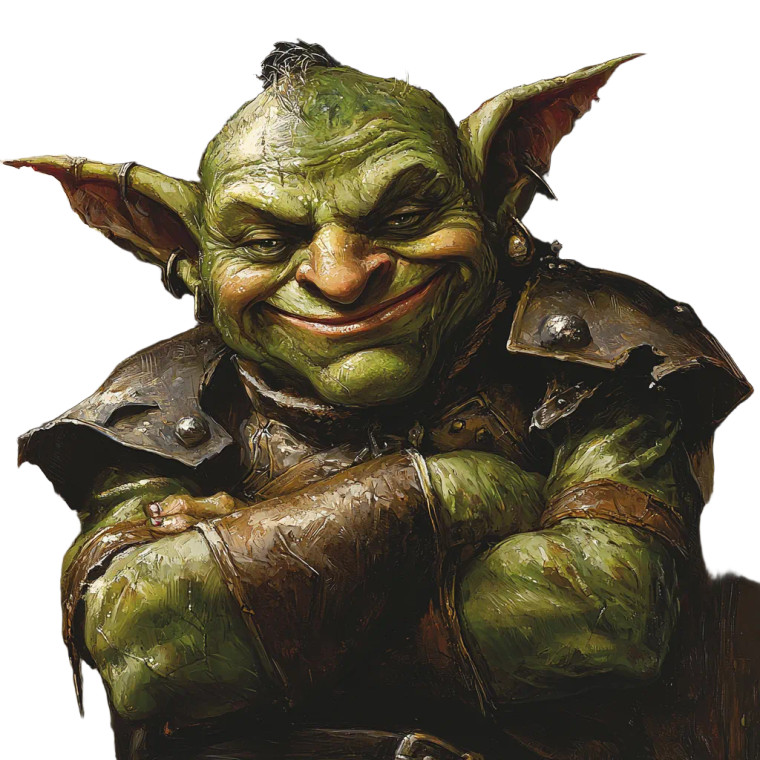 Sneering Goblin Vinyl Car Decal Sticker – Waterproof & UV-Resistant 8"