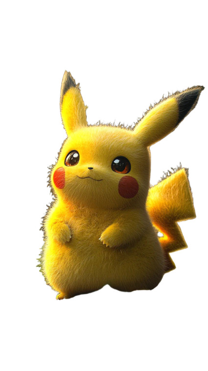 Realistic Pikachu V2 Vinyl Car Decal Sticker – Waterproof & UV-Resistant 8"