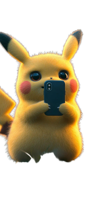 Pikachu With Iphone Vinyl Car Decal Sticker – Waterproof & UV-Resistant 8"