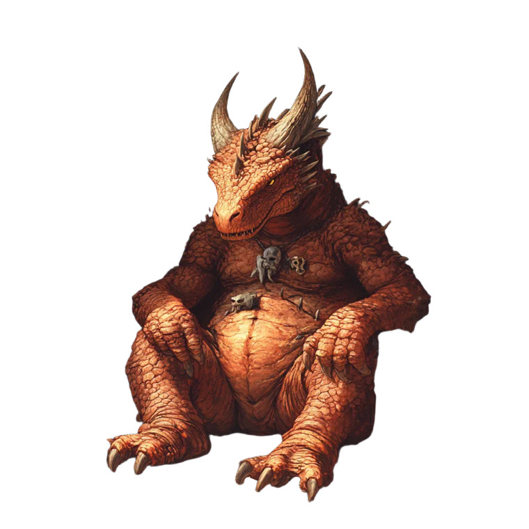 Friendly Fat Dragon Vinyl Car Decal Sticker – Waterproof & UV-Resistant 8"