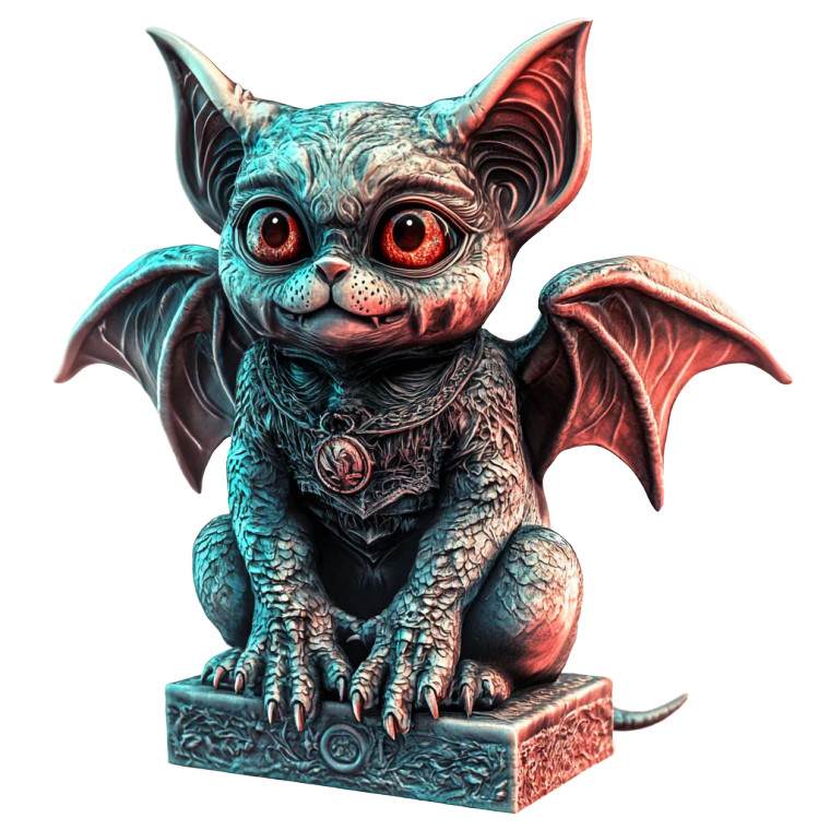 Gothic Cute Gargoyle Vinyl Car Decal Sticker – Waterproof & UV-Resistant 8"