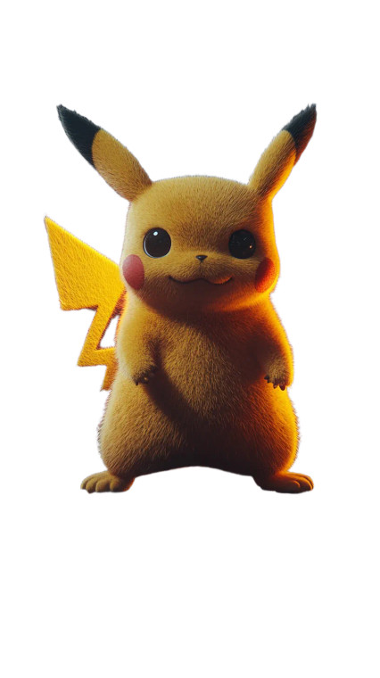 3D Pikachu Lightning Vinyl Car Decal Sticker – Waterproof & UV-Resistant 8"