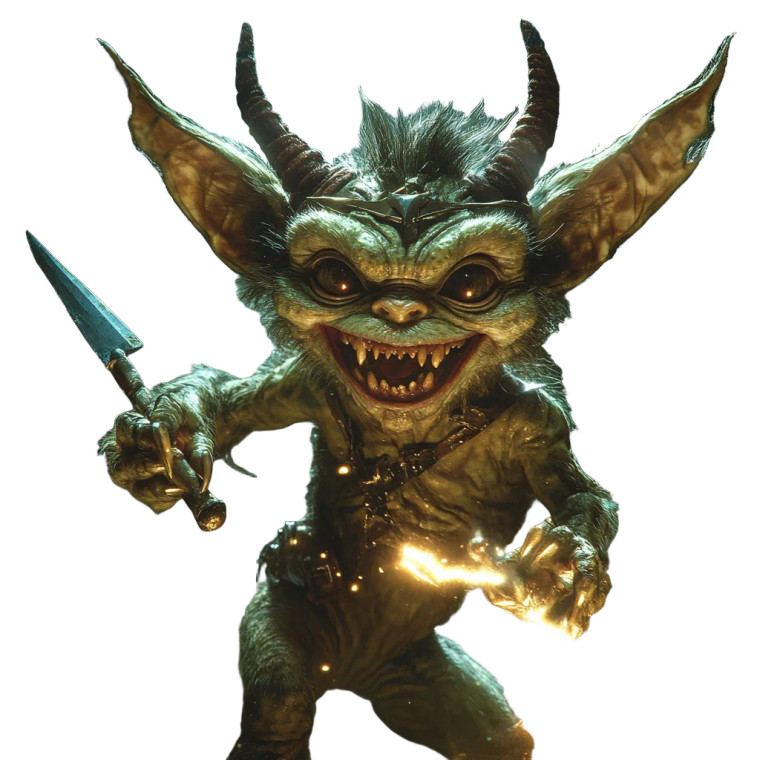 Electric Gremlin Vinyl Car Decal Sticker – Waterproof & UV-Resistant 8"